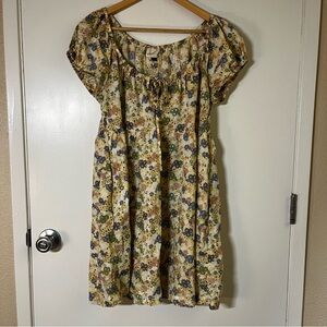 Universal thread yellow multi-color dress